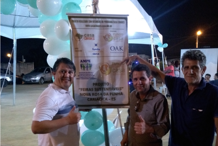 AMPE NOVA ROSA - CARIACICA FAZ EVENTO PARA ENTREGA EQUIPAMENTOS COM RECURSOS DO FUNDO CASA.